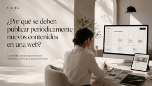 ¿por qué se deben publicar periódicamente nuevos contenidos en una web